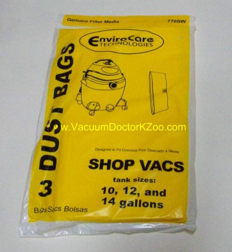Shop Vac Bag 10-14 Gallon 3 pk - Generic