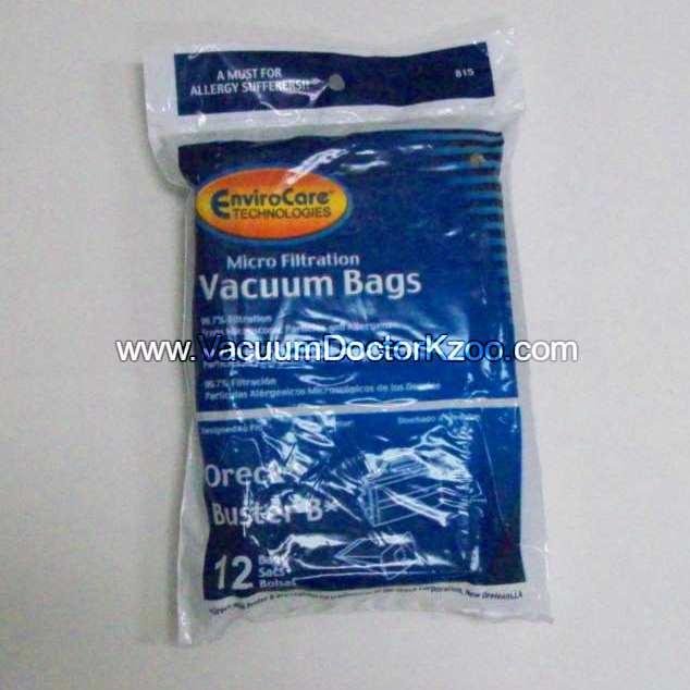 Oreck Bag Housekeeper Micro - Generic - 12 Bags & 1 Filter