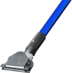 1" X 60" CLIP-ON STYLE DUST MOP HANDLE - BLUE METAL HANDLE