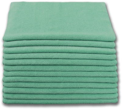 Microfiber Cloths 16"x 16" Green - Ech